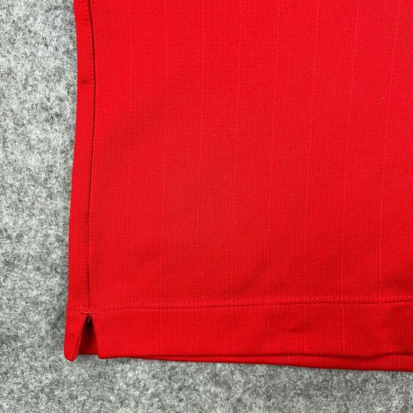 Nike Golf Shirt Mens Extra Large Red Dri Fit Short Sleeve Polo Golfer Casual Y2K - Picture 6 of 13
